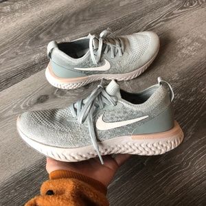 nike epic react flyknit mica green